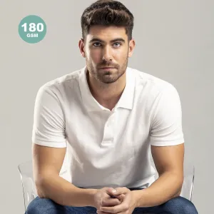 Polo Bartel Blanco Tallas: S, M, L, XL, XXL