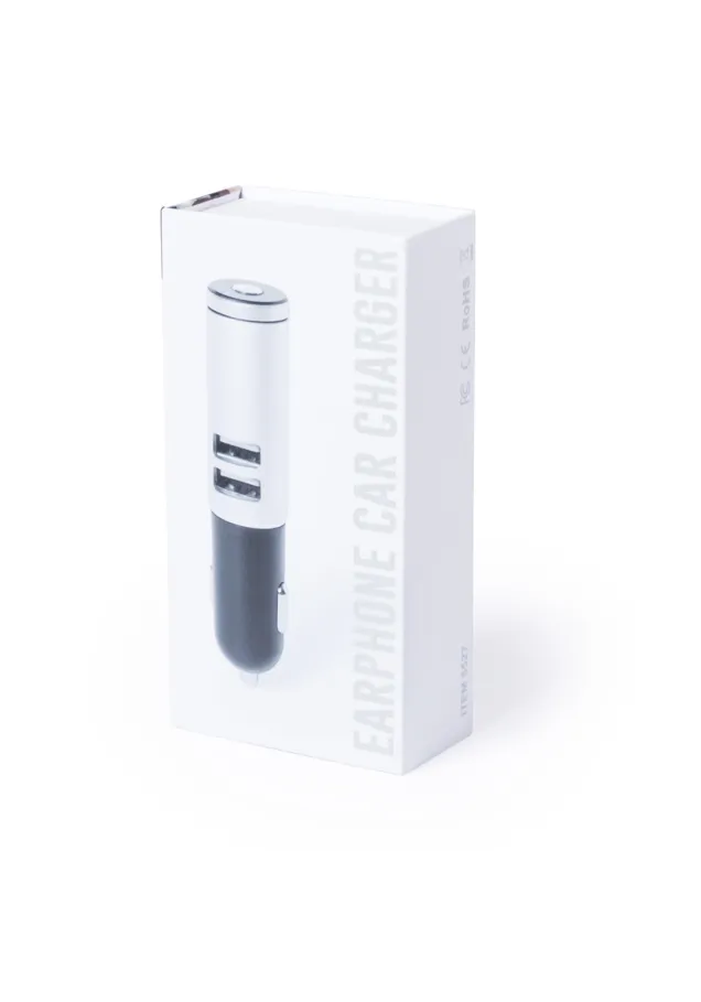 Cargador Auricular Lacoust Conexión Bluetooth. 2 Salidas USB. 2100 mA