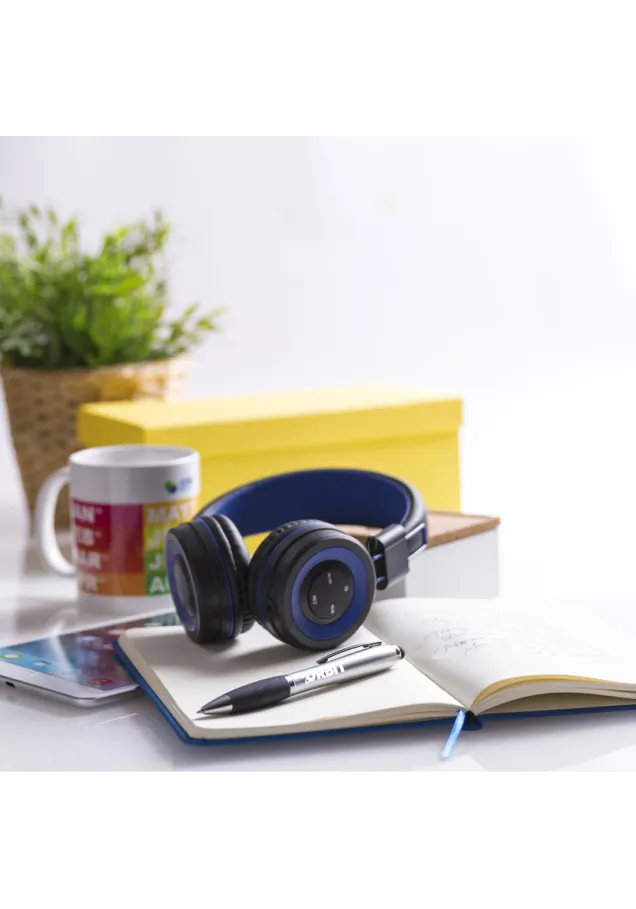 Auriculares Tresor Conexión Bluetooth. Conexión Jack 3,5 mm. Recargable USB. Cable Incluido