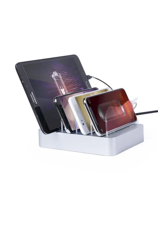 Cargador Zeeland 4 Salidas USB. 6800 mA. Cable Incluido
