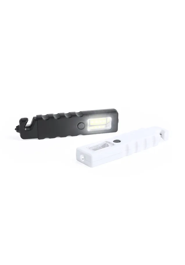 Martillo Emergencia Laguel 1 Led. 4 Luces COB. 3 Posiciones de Luz. 3 Funciones. Magnético. Pilas Botón Incluidas