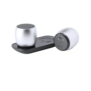 Altavoces Clarens Conexión Bluetooth. Potencia 3Wx2. Recargable USB. Cable Incluido