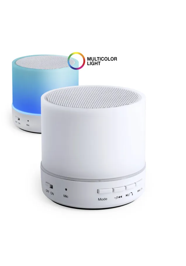 Altavoz Stockel Led Inteligente. 3 Posiciones de Luz. Conexión Bluetooth. Potencia 3W. Recargable USB. Cable Incluido