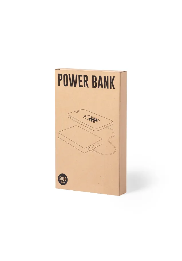 Power Bank Nipax 5000 mAh. Salida USB. Entrada Micro USB. Cable Incluido