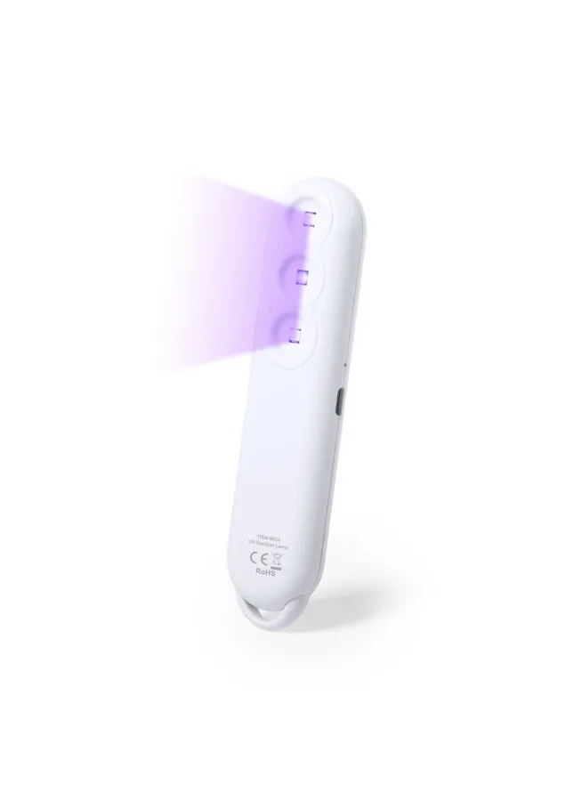 Lámpara Esterilizadora UV Nurek Luz Ultravioleta. Recargable USB. Cable Incluido
