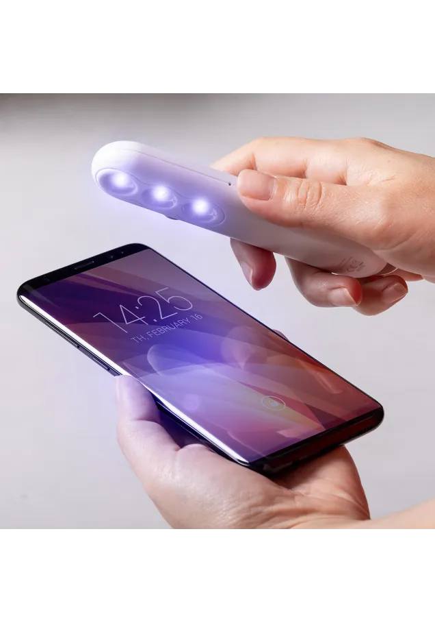 Lámpara Esterilizadora UV Nurek Luz Ultravioleta. Recargable USB. Cable Incluido
