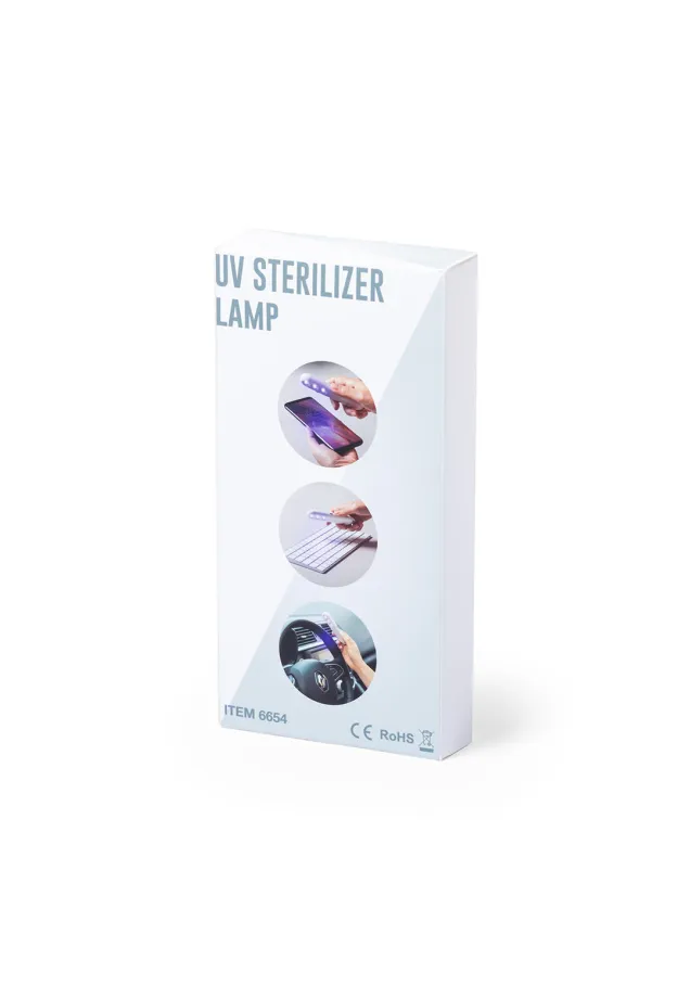 Lámpara Esterilizadora UV Nurek Luz Ultravioleta. Recargable USB. Cable Incluido