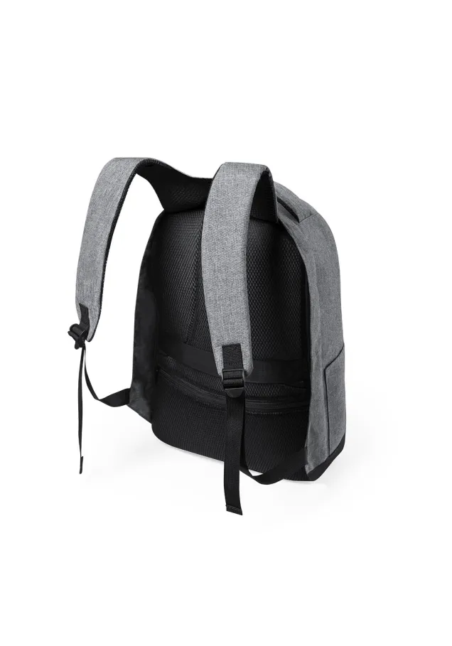 Mochila Antirrobo Bulman Bolsillo Acolchado para Portátil y Tablet. Parte Trasera y Cintas Acolchadas