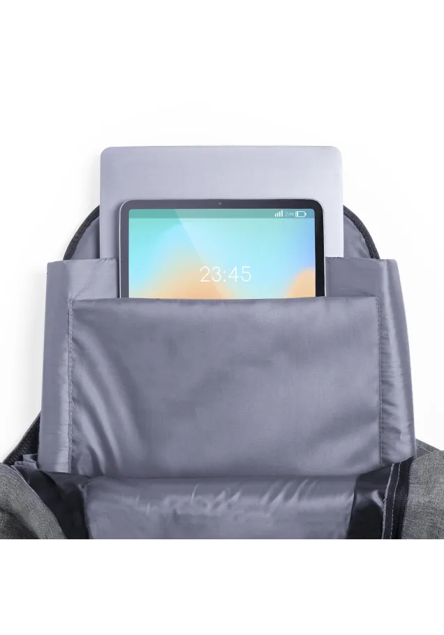 Mochila Antirrobo Bulman Bolsillo Acolchado para Portátil y Tablet. Parte Trasera y Cintas Acolchadas