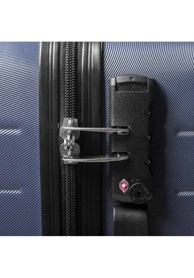 Trolley Dacrux Rígido. 4 Ruedas Giratorias. Cierre Seguridad TSA Incluido