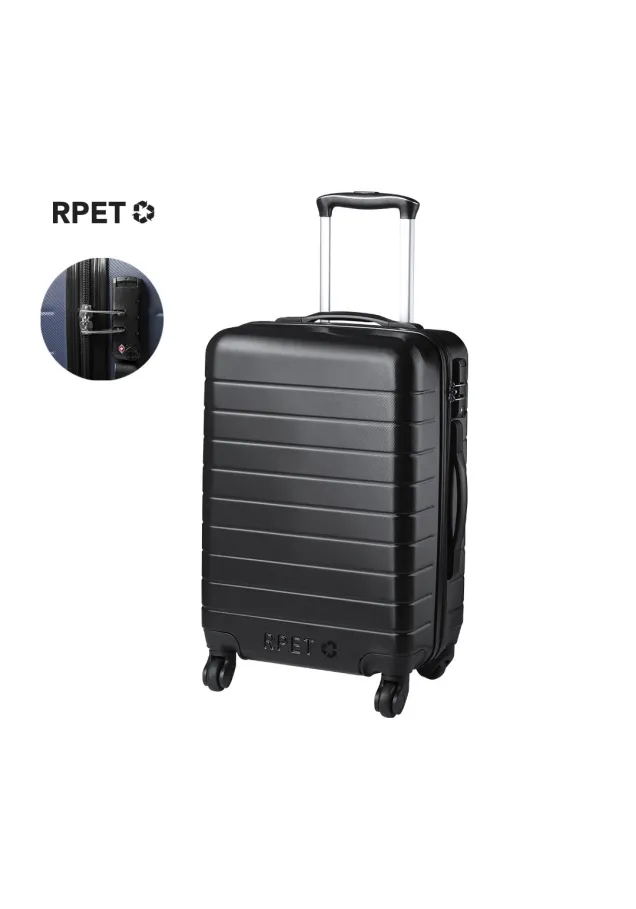 Trolley Dacrux Rígido. 4 Ruedas Giratorias. Cierre Seguridad TSA Incluido
