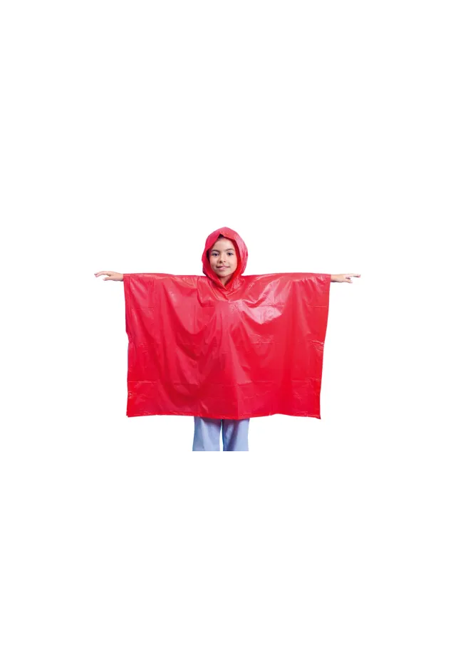 Poncho Teo Talla Única. Niño. 90 x 64 cm