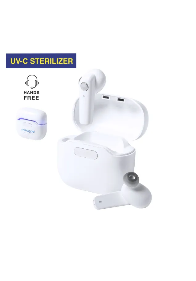 Auriculares Coleman Luz Ultravioleta. Conexión Bluetooth. Recargable USB. Cable Incluido