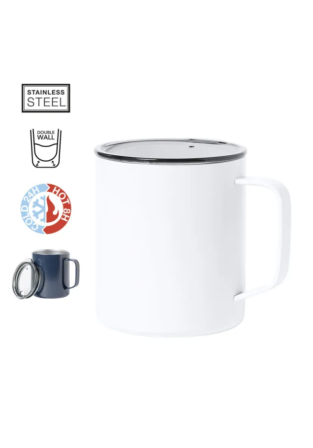 Taza Térmica Hanna 420 ml. Aislamiento de Cobre al Vacío