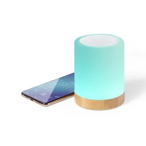 Altavoz Nalow Ledes Inteligentes. 3 Posiciones de Luz. Intensidad de Luz Regulable. Conexión Bluetooth. Potencia Sonido 3W. Recargable USB