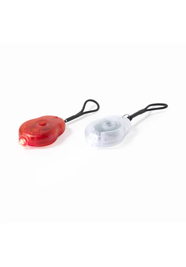 Set Luces Seguridad Bici Bowel 2 Piezas. 1 Led. 2 Posiciones de Luz. Pilas Botón Incluidas