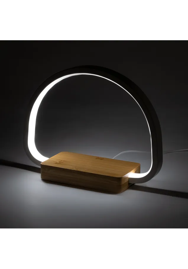Lámpara Cargador Labrum 52 Ledes. 3 Posiciones de Luz. Intensidad de Luz Regulable. Conexión USB. Inalámbrico 10W. Salida USB. 1000 mA
