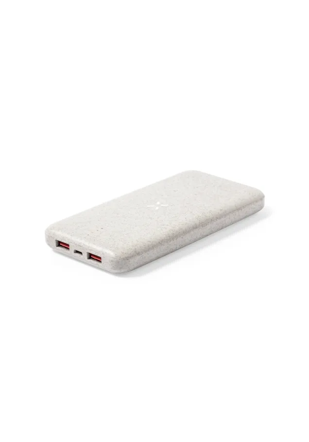 Power Bank Yendik Inalámbrico 10W. 8000 mAh. 2 Salidas USB y 1 Tipo C. Entrada Tipo C