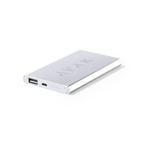 Power Bank Glird 4000 mAh. Salida USB. Entrada Micro USB