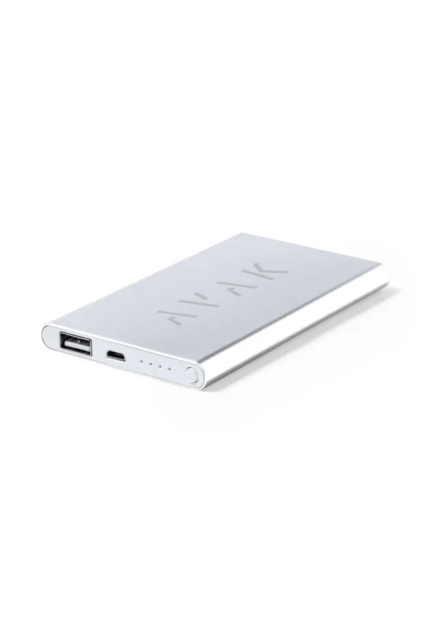 Power Bank Glird 4000 mAh. Salida USB. Entrada Micro USB