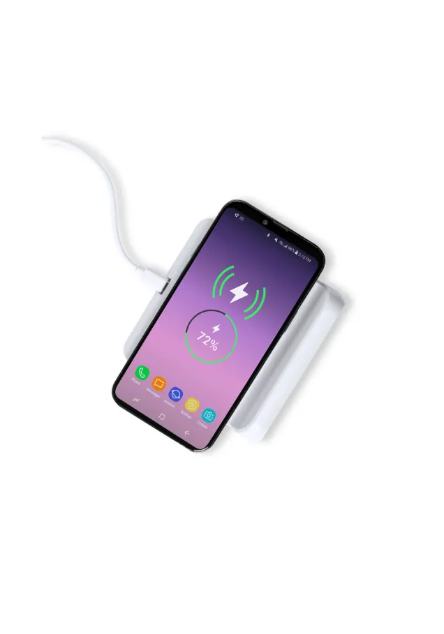 Reloj Cargador Thumal Inalámbrico 10W. Conexión USB
