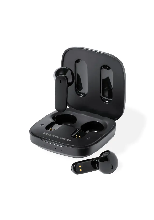 Auriculares Trustal Conexión Bluetooth. Batería 30 mAh/ Base Carga 300 mAh