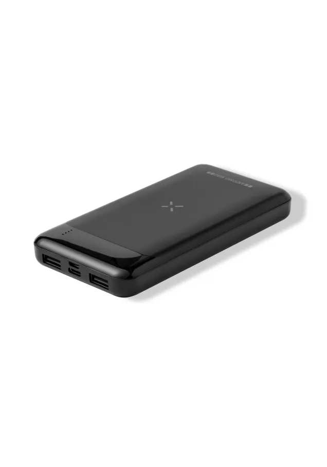 Power Bank Baliok Inalámbrico 5W. 5000 mAh. 2 Salidas USB y 1 Tipo C. Entrada Micro USB y Tipo C