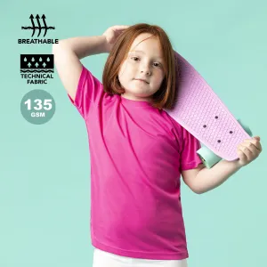 Camiseta Niño Tecnic Plus Transpirable. Tallas: 4-5, 6-8, 10-12
