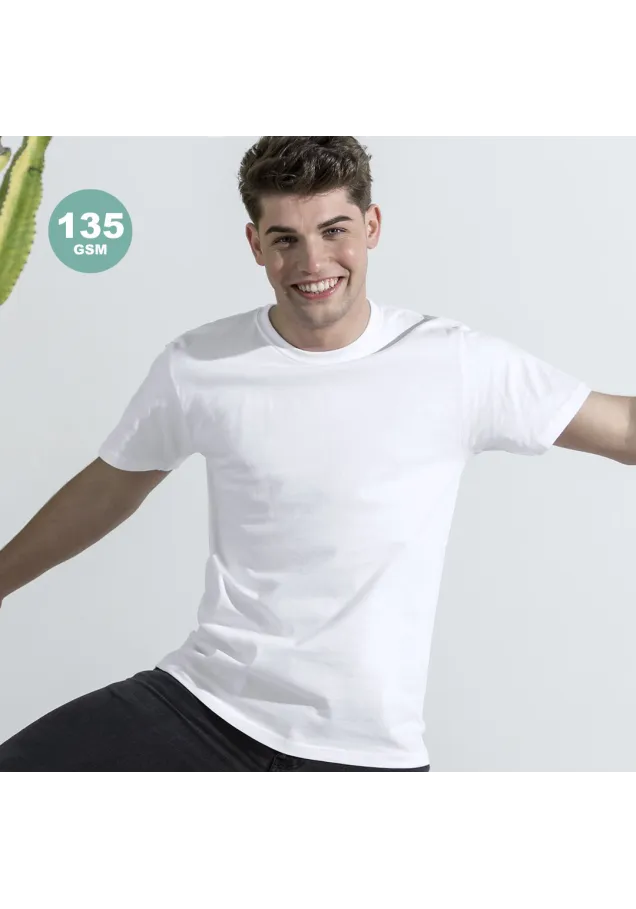 Camiseta Adulto Blanca Hecom Tallas: S, M, L, XL, XXL