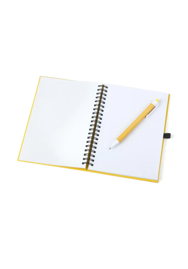 Libreta Koguel Portada Rígida. 70 Hojas. Bolígrafo Cartón Reciclado Incluido