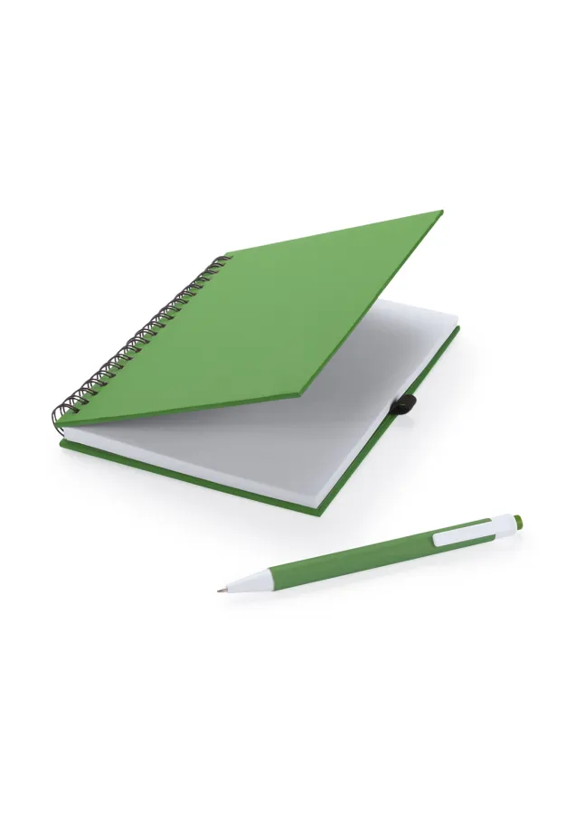 Libreta Koguel Portada Rígida. 70 Hojas. Bolígrafo Cartón Reciclado Incluido